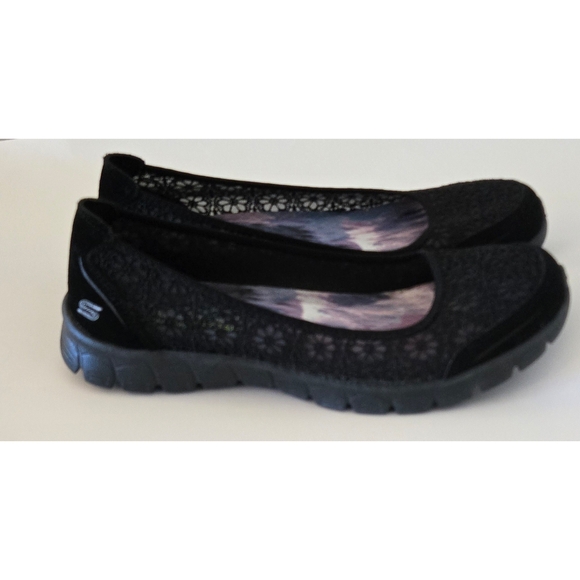 Skechers Shoes - NEW Skechers Black Air Cooled Memory Foam Shoes Sz 10 Slides Slip Ons 23413